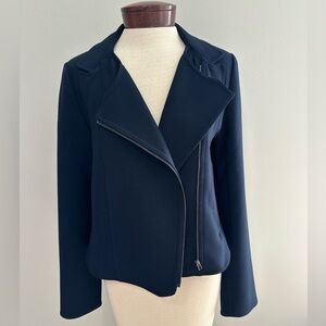 a loves a Navy Blue Asymmetrical Jacket